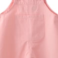 thumbnail image 4 of Posijego Toddler Baby Girls Overalls Shorts Cotton Romper Suspender Jumpsuits Kids Infant Girls Solid Color Summer Outfits, 4 of 5
