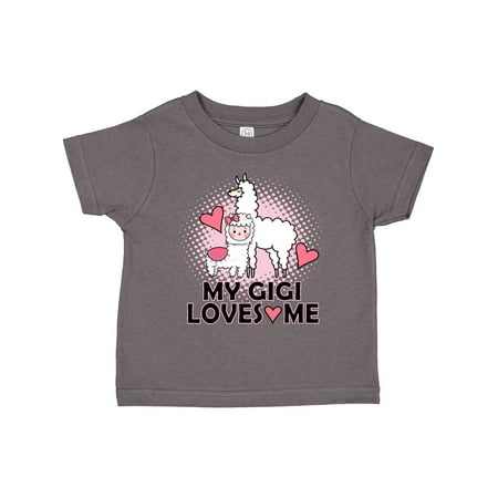 

Inktastic My Gigi Loves Me Llama Girls Toddler T-Shirt
