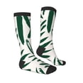 thumbnail image 4 of Lsque Palm Branch With Leaves Printed Crew Socks Men's Women's LightWeight Thin Casual Calf Socks ,Knee High Socks,Cotton Socks, 4 of 9