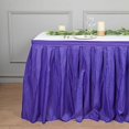 thumbnail image 4 of BalsaCircle 21 feet x 29" Polyester Banquet Table Skirt Purple, 4 of 7