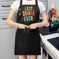 thumbnail image 2 of Kitchen 2 Pack Bib Apron Set - Adjustable with 2 Pockets Fun " Lest Sbuela Ever " Colorful Design Perfect for Cooking & Baking for Men & Women, 2 of 6
