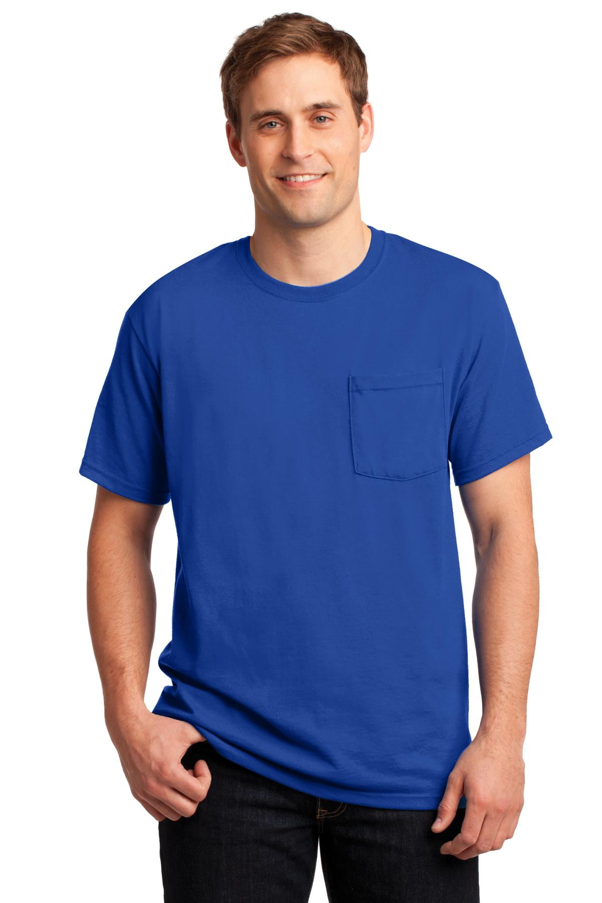 JERZEES ® - Dri-Power ® 50/50 Cotton/Poly Pocket T-Shirt. 29MP ...