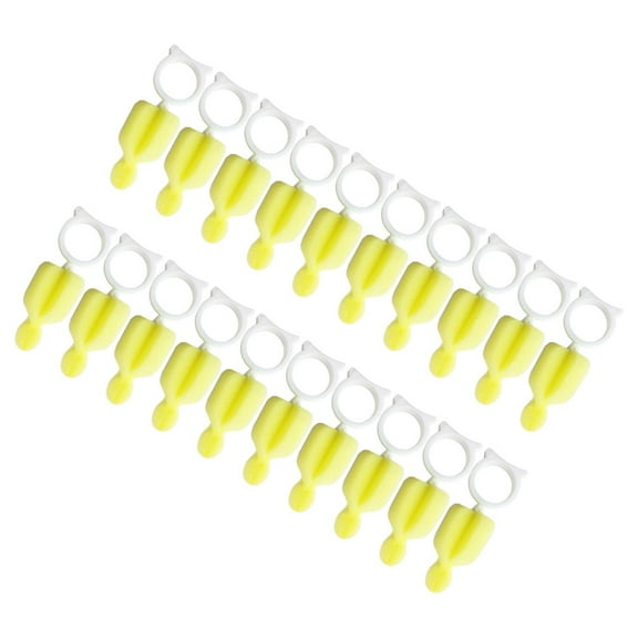 OUNONA 20 pcs Baby Bottle Nipple Brush Bottle Nipple Cleaning Brush Sponge Cleaning Brush