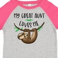 thumbnail image 4 of Inktastic My Great Aunt Loves Me Cute Sloth and Baby Boys or Girls Toddler T-Shirt, 4 of 5