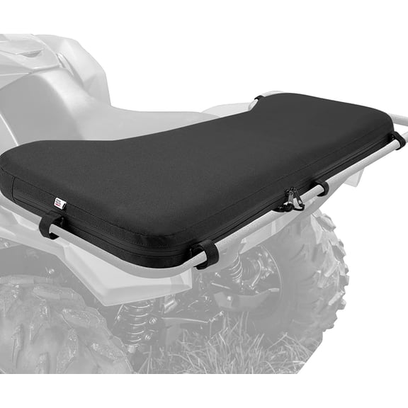 KEMIMOTO ATV Rack Pad, Four Wheeler Rack Seat Cushion for Passenger Compatible with Fourtrax Foreman Rancher Kawasaki, Black