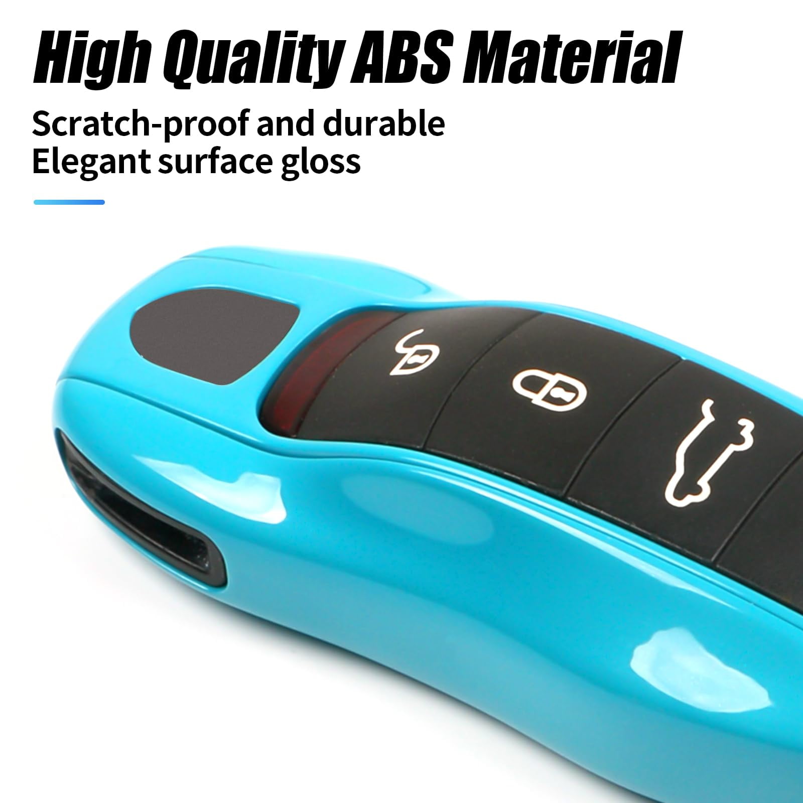 Key Fob Cover Compatible with Porsche Key Shell Key Fob Shell Replacement Compatible with Porsche Cayenne Panamera 911 718 Macan Boxster Cayman