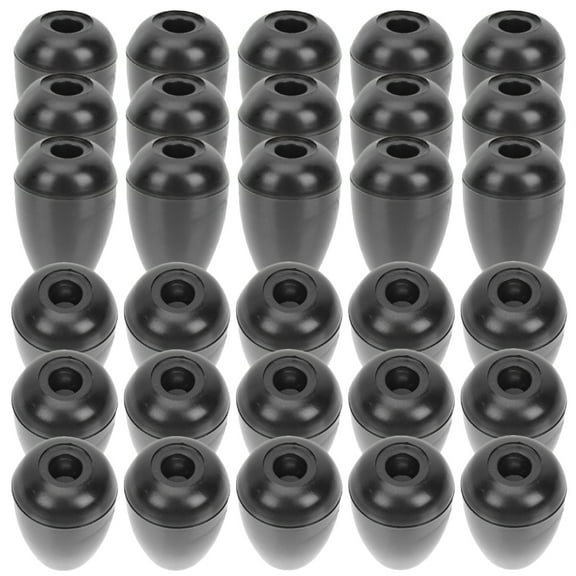 Soimiss Earplugs Silicone Black Professional Design Doctors Medical Use 15 Pairs