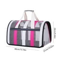 thumbnail image 3 of Soft-Sided Pet Travel Carrier 15.74"×10.62"×9.44" - Portable Kennel for Small Medium Cats Dogs (Hot Pink), 3 of 8