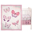 thumbnail image 2 of Butterfly Kisses 3-Piece Crib Bedding Set, 2 of 7