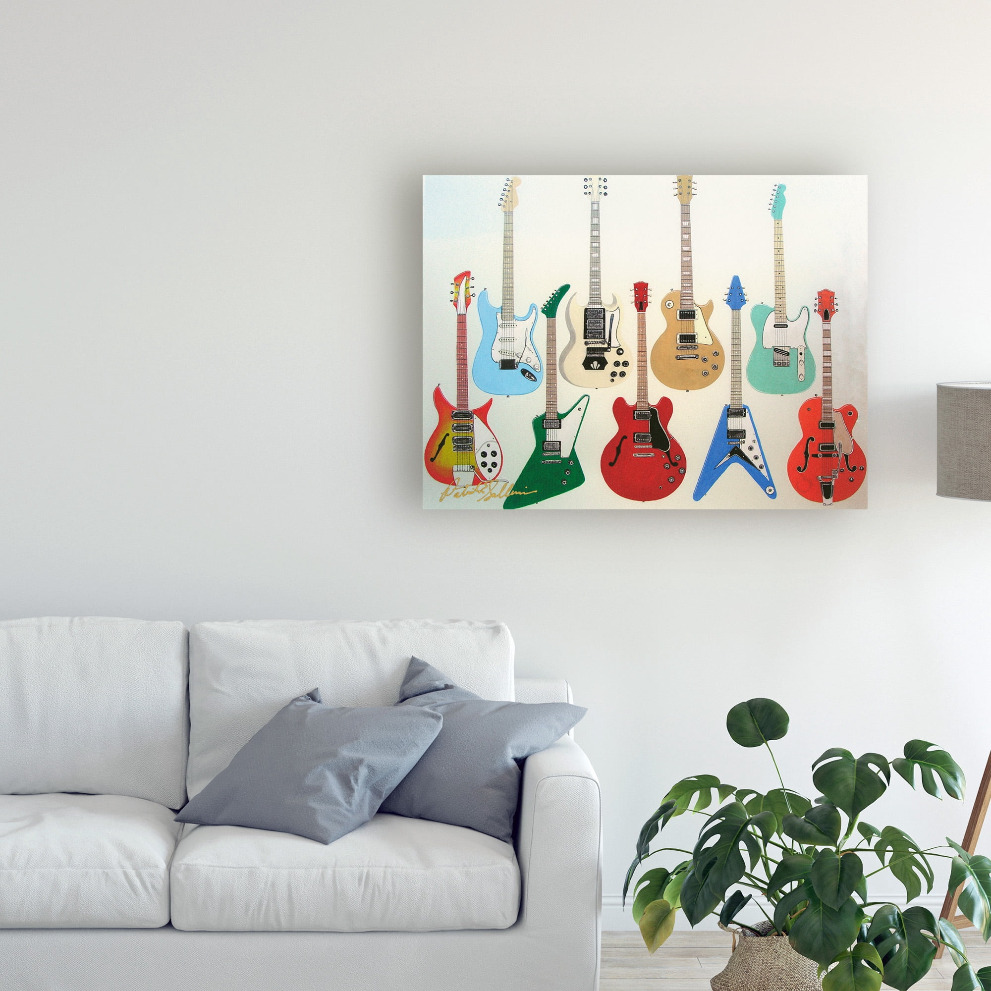 Trademark Fine Art Guitars Electric Canvas Art 24x32 - Walmart.com