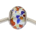 thumbnail image 4 of GlassOfVenice Murano Glass Silver Multicolor Confetti Charm Bead, 4 of 6