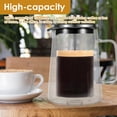 thumbnail image 3 of Wekvgz 350/650/1000ml French Press Coffee Maker Double Wall Glass French Press Clear French Press Tea Maker Multifunctional Coffee Press Coffee Maker for Home Office, 3 of 10