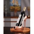 thumbnail image 3 of High Heel Wine Holder Bottle Rack Counter Top Storage Stand for Wedding Party Home Decor (Rose Gold High Heel), 3 of 3