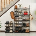 BIGLUFU 9Tier Metal Shoe Rack, Holds 4045 Pairs, Ideal for Entryway