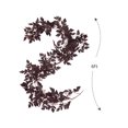 thumbnail image 3 of Fall Garlands - 6 Ft Plum Cimicifuga Seeded Garlands, Thanksgiving Garland Neutral Faux Leaves Vine for Table Mantel, Fall Decor, Halloween Decorations, 3 of 4