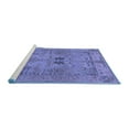 thumbnail image 2 of Ahgly Company Machine Washable Indoor Rectangle Abstract Blue Modern Area Rugs, 7' x 10', 2 of 4