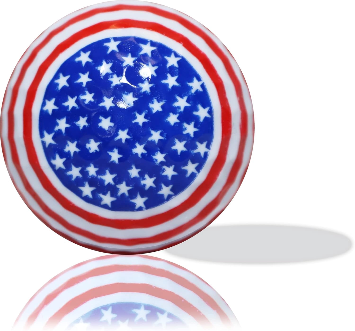Patriotic Mix Golf Balls – 12 Pack – Red, White & Blue Themed USA Golf Balls by GBM Golf