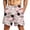 Blue, variant on Satingcolo Men's Hawaiian Beach Shorts Elastic Mid Waist Drawstring Athletic Shorts Lightweight Summer Casual Trunks with Pocket Watermelon Red M