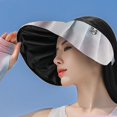 thumbnail image 5 of 56-58cm Circunferencia del sombrero Color degradado del arco iris Sombrero protector solar Sombrero para el sol anti-ultravioleta de verano femenino Sombrero de concha superior vac, 5 of 5