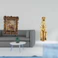 thumbnail image 2 of Marco de fotos de floral tallado a mano, escultura decorativa de mesa para montar en la pared, adorno antiguo para decoración de oficina,, 2 of 8