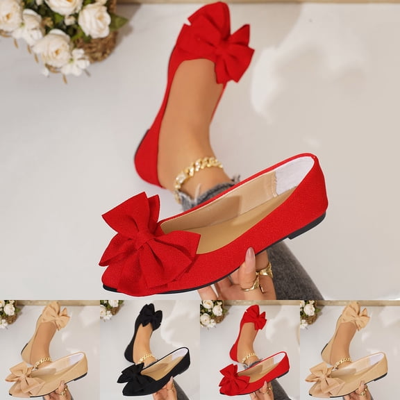 Vibrex Women's Comfort Sandals Women's Fashionable Casual Versatile Pointed Spring And Summer Flower Flat Sandals Women's Sandals Perfect For Travel,Daily,Vacations,Part_Red_5.5