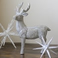 thumbnail image 2 of Northlight Faux Wood Grain Standing Deer Christmas Figure - 10.5", 2 of 5