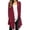 Wine, variant on Long Cardigan Sweaters for Women Cotton Linen Lightweight Gauze Cardigans Irregular Curved Hem Open Front Casual Outerwear S-3XL