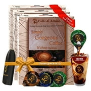 Caffè di Artisan Single Serve Organic Strong Liquid Coffee Concentrate Pods - Grand Cru Combo Pack - 72 Capsules- Free Frother on your 1st order!