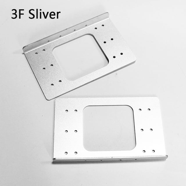 Aluminum 3.5 HDD Hard Disk bracket DIY Hard Disk Box Hard Disk Expansion Rack Chassis Accessories 3F sliver