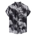 thumbnail image 1 of Playeras Hombre Deportivas Camisa Informal Con Estampado Floral Para Hombre, Camisa De Manga Corta Con Cuello Vuelto, 1 of 5