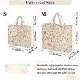 thumbnail image 2 of FORMRS Womens Corduroy Tote Bag Crossbody Shoulder Purse Handbag with Detachable Strap, Beige Chickens Pattern, 2 of 7