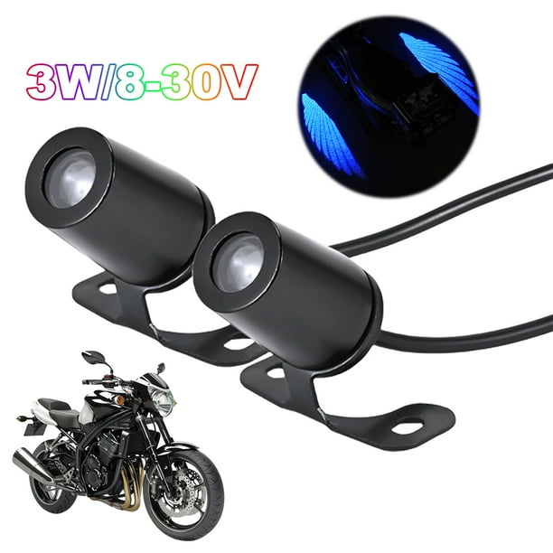 Lámpara decorativa modificada Kuymtek para motocicleta LED bienvenida ángel 2 uds superbrillante 8-30V