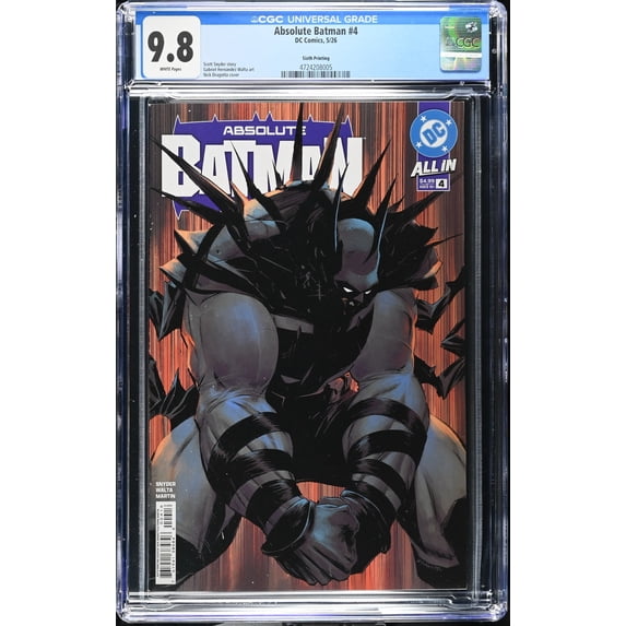 Absolute Batman #4 - CGC 9.8 Comic Book