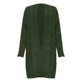 thumbnail image 4 of IMENGL Autumn winter loose solid alpaca wool sweater, Green 3XL, Size M-3XL, 4 of 4