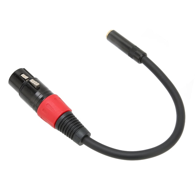 Microphone Auxiliary Cord, Convenient 3.5mm To XLR Female Cable Stable Wearable Universal Stress Relief Plug Resistant for Camera for PC XLR Female to 3.5mm Female