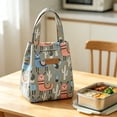 thumbnail image 5 of Insulated Lunch Bag Reusable Hawaii Floral Print Tote Proof Thermal Bag Large Capacity Ideal for Work School Picnics, 5 of 7