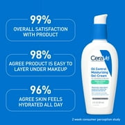 CeraVe Moisturizer Oil Control Gel-Cream Face for Oily Skin with Ceramides 3 fl oz