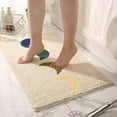 thumbnail image 6 of Beige Fluffy Bathroom Rugs Non-Slip Absorbent 20" x 32" Soft Comfortable Plush Bath Mats Machine Washable, 6 of 8