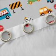 thumbnail image 4 of Manfei Cute Race Car Blackout Curtains,Kawaii Bus Pattern Curtains Pack of 2 (42x84 Each),Gray, 4 of 7