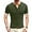 Army Green, variant on Aiyino Mens Classic Henley Style Seven Button Henley Closure, Men's Henley Short Sleeve Cotton Casual Shirt Summer Daily T-Shirts Fashion Basic,Navy XL