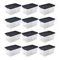thumbnail image 1 of Sterilite Bac de Rangement Robuste Empilable de 116 Qt avec Couvercle, (Lot de 12), 1 of 9