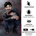 thumbnail image 5 of Haunted Hill Farm Crouching Limb Eater 31 in Animatronic by Tekky, Indoor/Covered Outdoor Halloween Decor, HHLBRPR-FLSA, 5 of 13