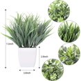 thumbnail image 2 of 4 Pack Small Faux Plants for Office Desk Fake Mini Potted Plants for Shelf Artificial Greenery Eucalyptus Plant Indoor for Home Bedroom Living Room Décor, 2 of 5