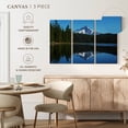 thumbnail image 5 of Elephant Stock Mount Hood Reflection Wall Art - Horizontal Multi Panel Canvas - Living Room Wall Decor - Nature Multi Panel - Black And Blue Decor - 65" x 42", 5 of 8