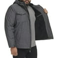 thumbnail image 4 of Big & Tall Levi's® Sherpa-Lined Hooded Softshell Utility Jacket Color: Graphite Size: XXL TALL, 4 of 4