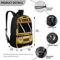 thumbnail image 5 of Jeiento School Bus Backpacks for Girls Boys Primary School Bags 17inch Book Bag Student Backpacks with Side Pocket Yellow Teens Daypack Light Weight Laptop Bags, 5 of 6