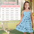 thumbnail image 5 of Uourmeti Otter Whale Print Girls Sleeveless Dress Summer Spaghetti Strap Beach Sundress Holiday Clothes for Kids A line Knee Length Tiered Swing Dresses, 5 of 6