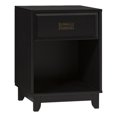 thumbnail image 1 of 18" Solid Wood 1-Drawer Framed Nightstand - Black, 1 of 6
