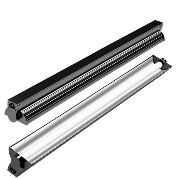 T5 UVB Reptile Light Fixture Combo Kit, 24W UVA UVB Fluorescent Tube, 10.0 UVB for Bearded Dragons, Tortoises, and Desert Reptiles, 22-inch Hood