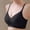 Black, variant on Jelly Bras Plus Size Thin Strap Breathable Bralettes Wireless Seamless Racerback Soft Daily Lingerie